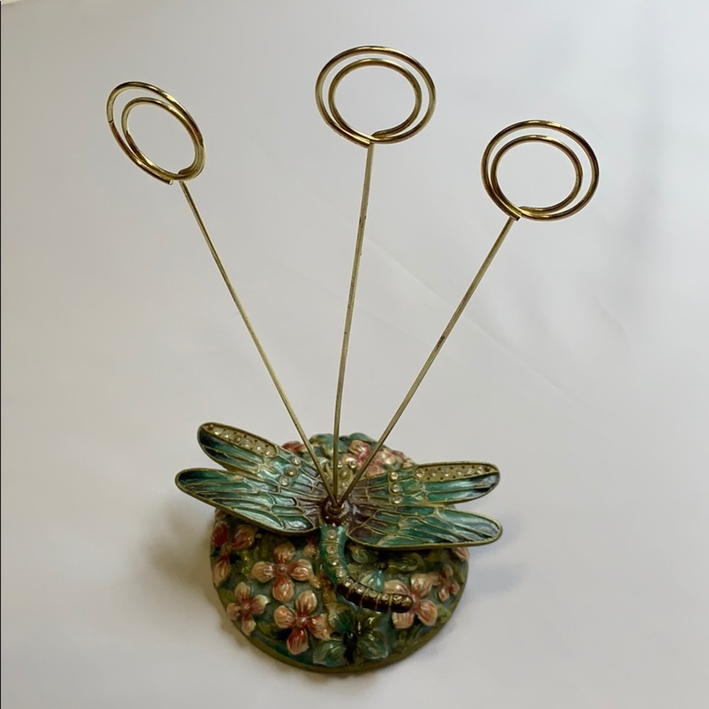 Beautiful dragonfly business card holder
